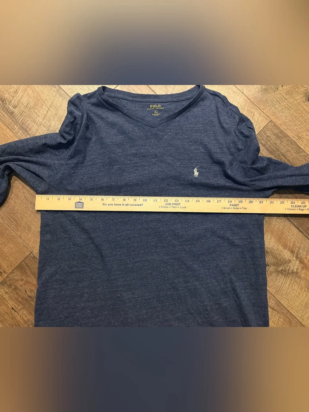 Polo Ralph Lauren Men’s L Navy Long Sleeve V-Neck Shirt